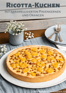 Ricotta-Orangen_kuchen mit Pinienkernen