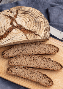 Sauerteig-Roggenbrot Anschnitt