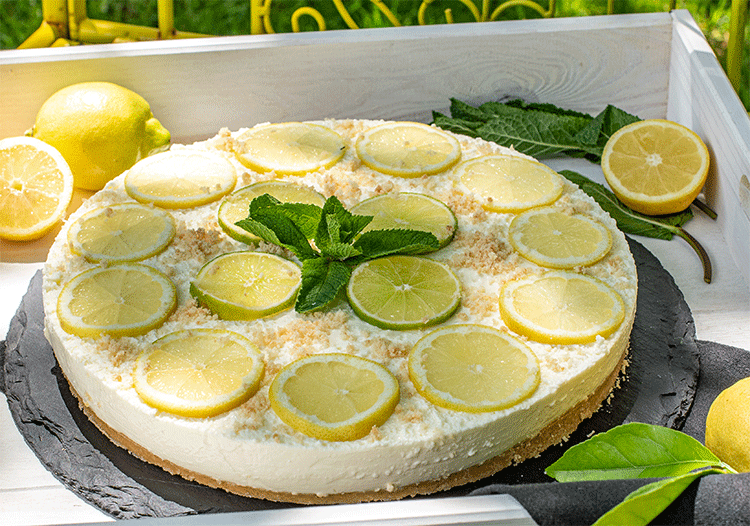 Ohne Backen - Limoncello-Cheesecake