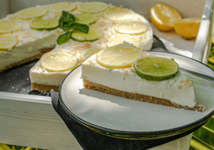 Anschnitt Limoncello-Cheesecake ohne Backen