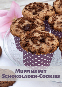 Muffins mit Schokoladen-Cookies