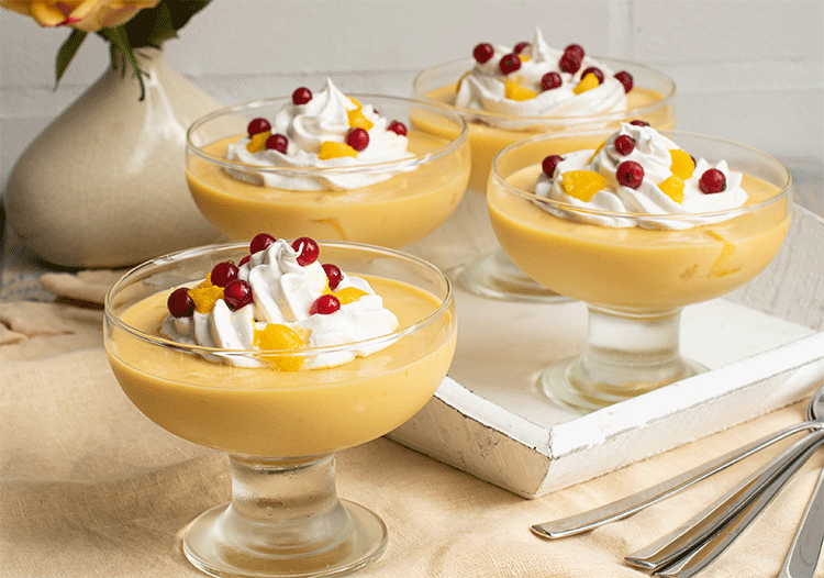 Mango-Dessert aus Peru
