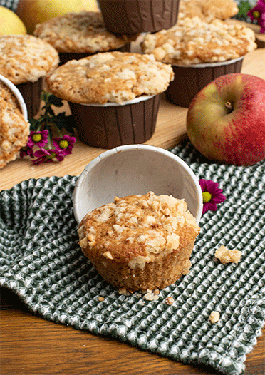 Apfel-Muffins mit Nuss-Streuseln - Küchenmomente