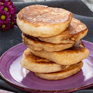 Koeanische Pancakes mit Nussfüllung