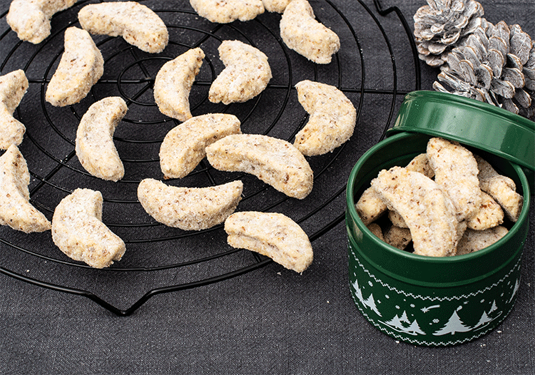 Vanillekipferl mit feiner Kokosnote