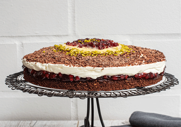 Einfache Schoko Nuss Torte Mit Preiselbeeren Ohne Mehl Küchenmomente