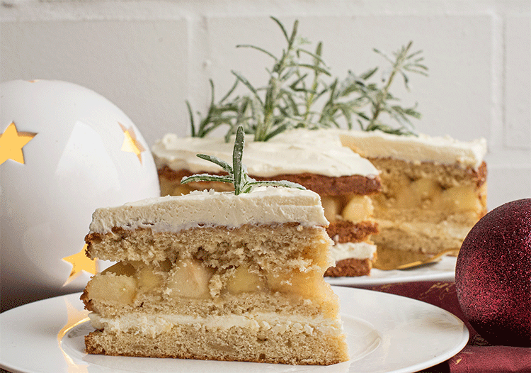 Weihnachtliche Apfeltorte - Küchenmomente