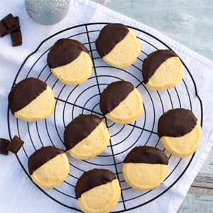 Shortbread Cookies mit Schokolade