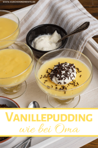 Vanillepudding wie bei Oma Pinterestpost