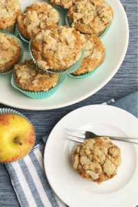 Muffins mit Apfel und Streusel