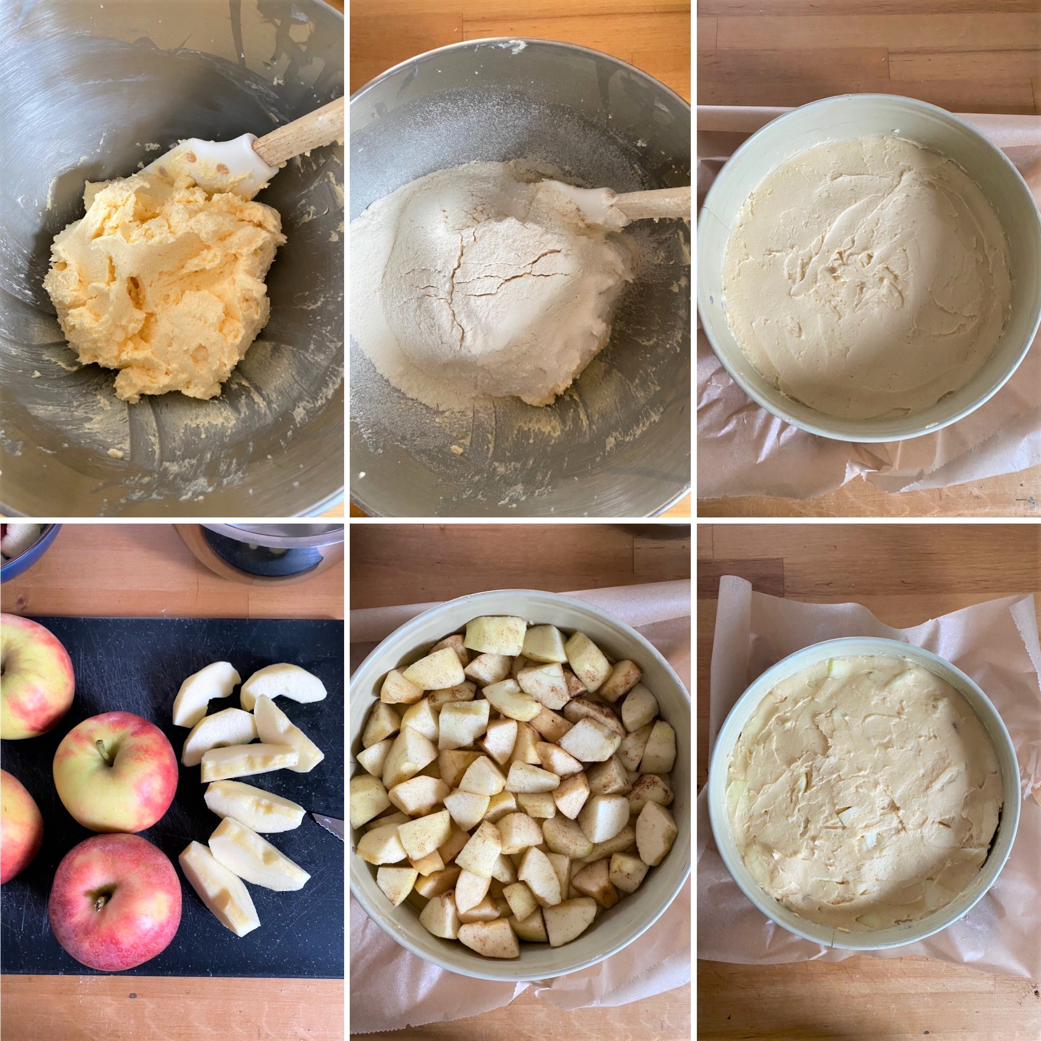 Zubereitungschritte Appeltate Apfelkuchen