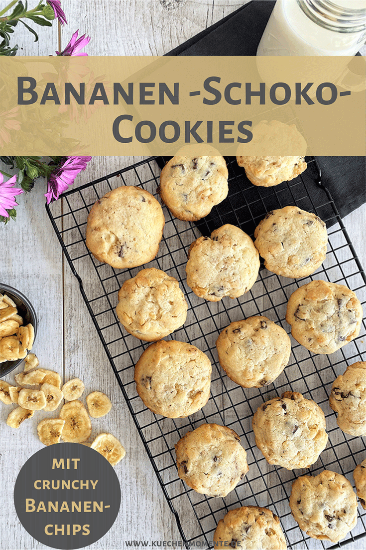 Cookies Banane Schokolade Pinterstpost