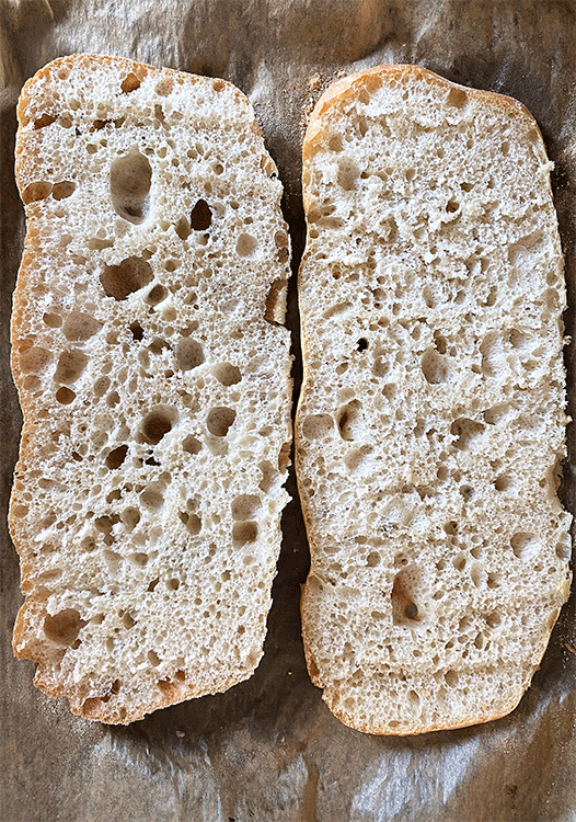 Anschnitt Ciabatta