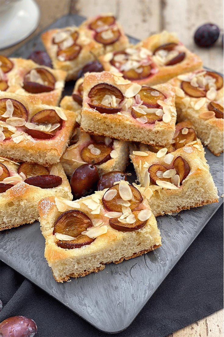 Butterkuchen mit Zwetschgen