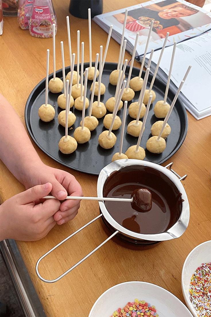 Cakepops in Schokolade