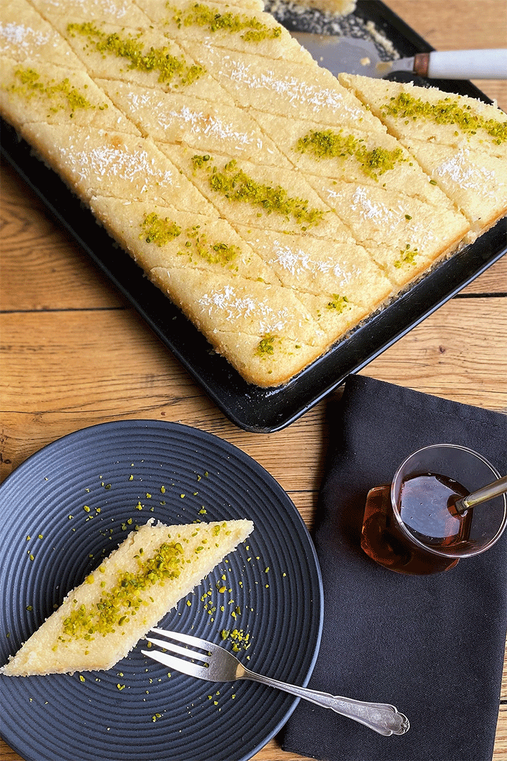 Türkischer Grießkuchen vom Blech