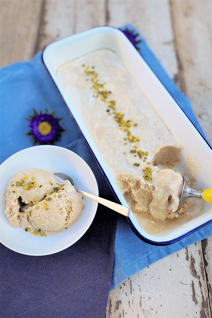 Salted Caramel Eis ohne Eismaschine - Küchenmomente