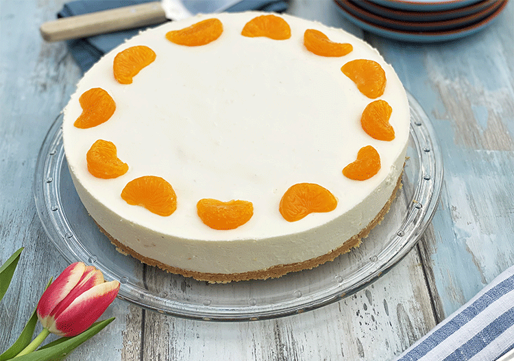 Frischkase Torte Mit Mandarinen No Bake Kuchenmomente