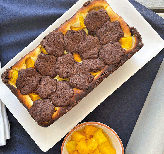 Russischer Zupfkuchen mit Mango