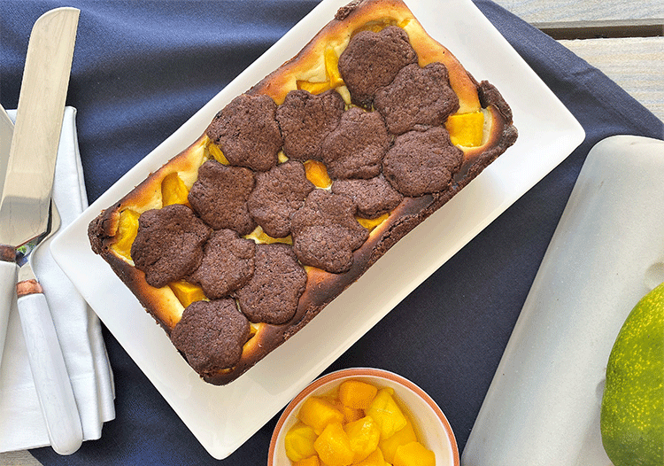 Russischer Zupfkuchen mit Mango