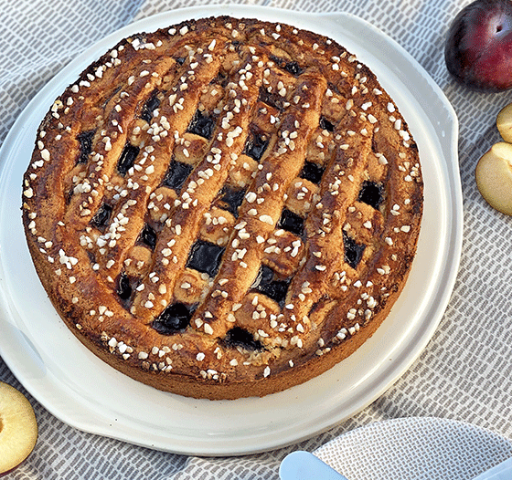 Westfälischer Gitterkuchen mit Pflaumenmus