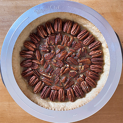 Pecan Pie mit Crust Shield