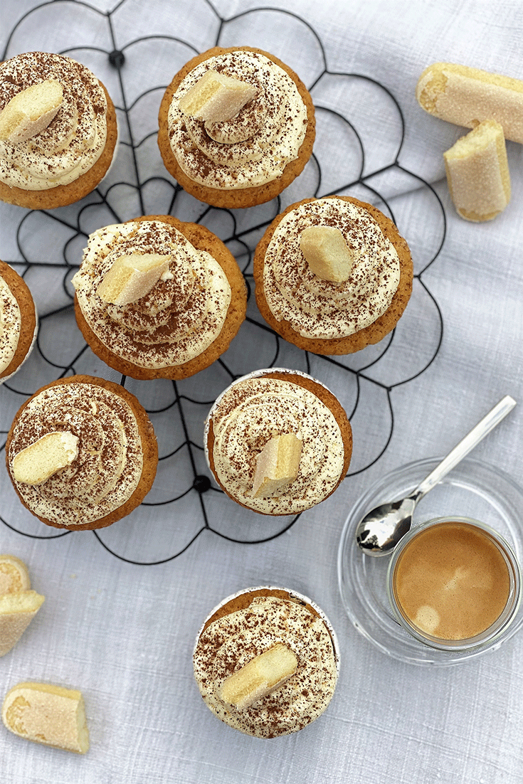 Cupcakes Tiramisu von oben