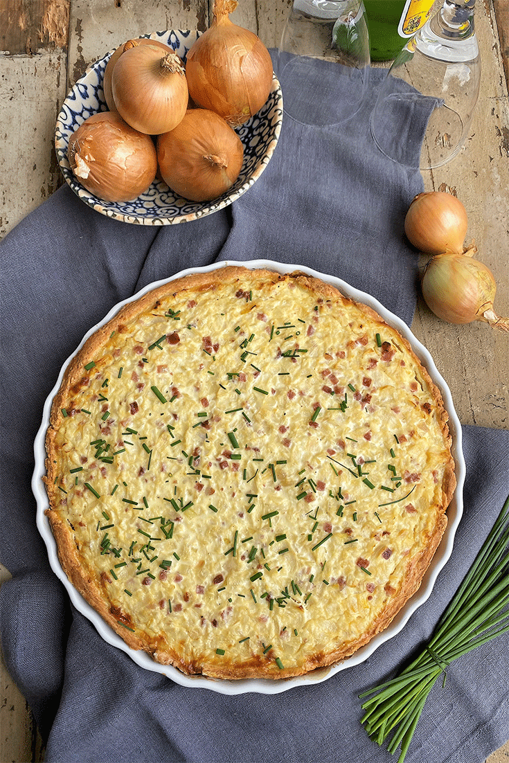 Zwiebelkuchen ohne Hefe - Küchenmomente