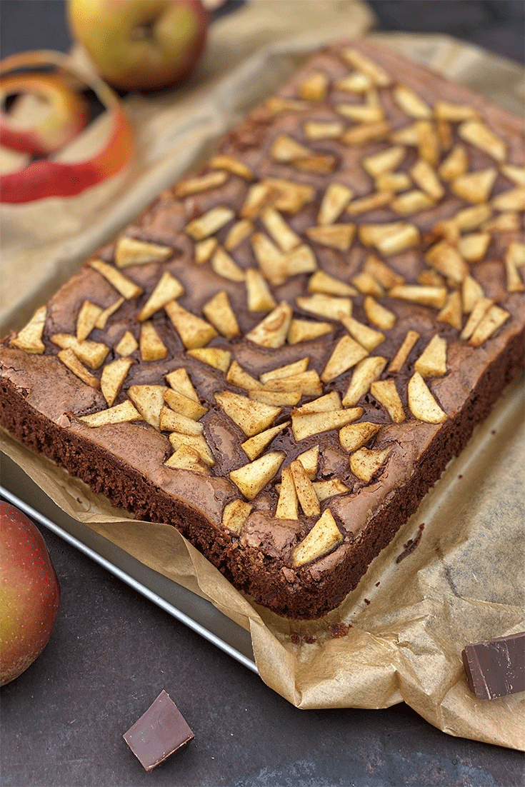 Brownies mit Apfel