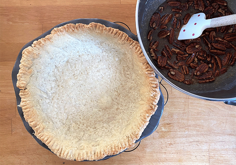 Pecan Pie ohne Füllung