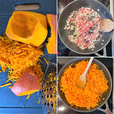 Zubereitung Kürbiskuchen