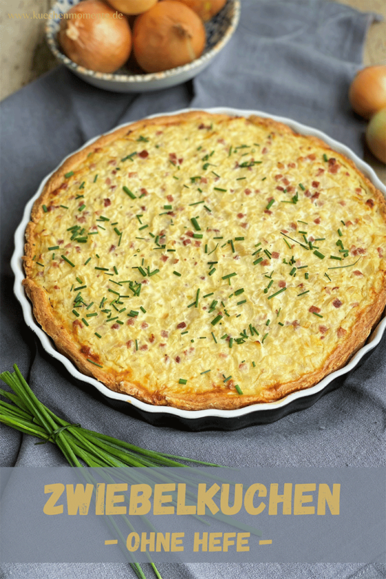 Zwiebelkuchen ohne Hefe - Küchenmomente