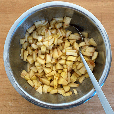 Apfelmischung für Apfel-Nusskuchen
