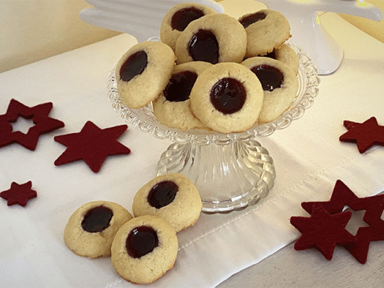 Engelsaugen Weihnachtsplätzchen