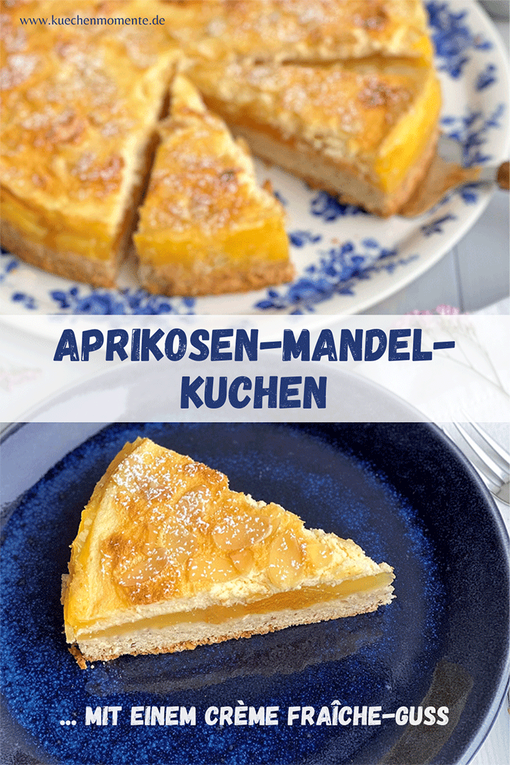 Aprikosen-Mandel-Kuchen Pinterestpost