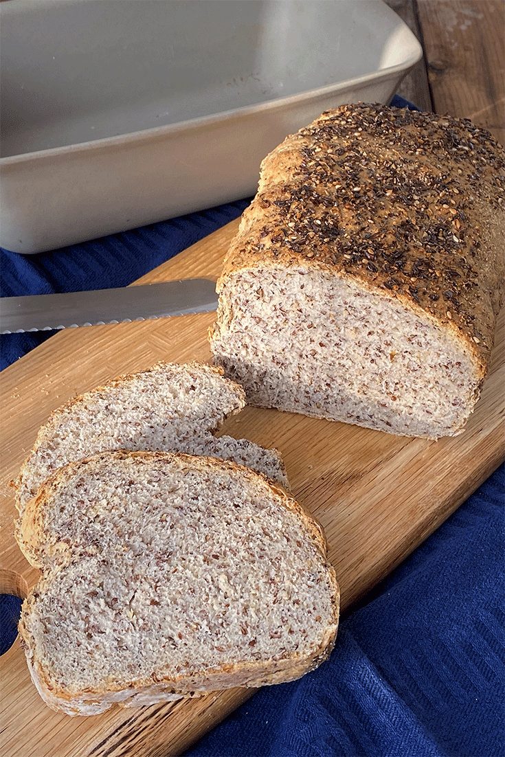 Anschnitt Dinkel-Chia-Brot