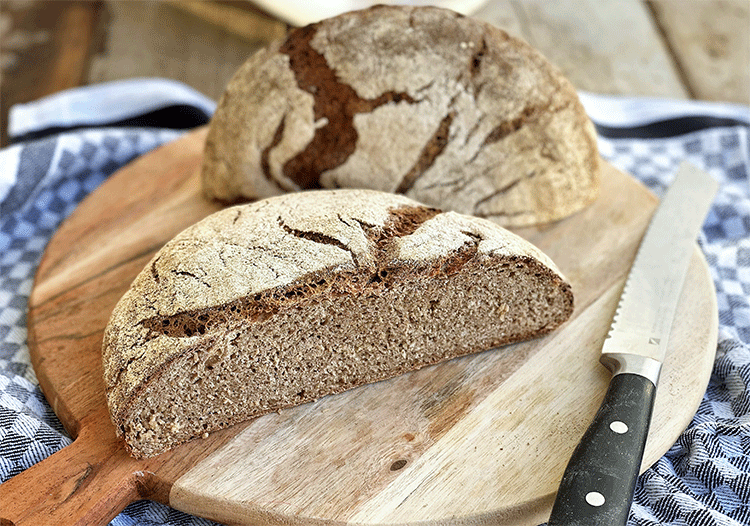 Roggen-Weizenbrot mit Sauerteig - Küchenmomente