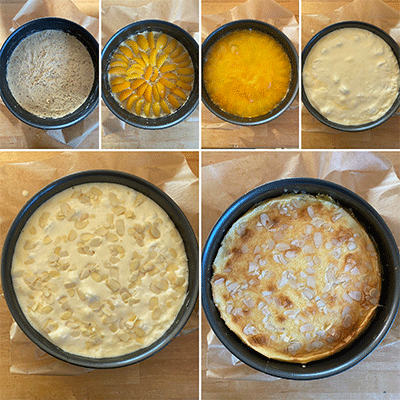 Zubereitungsschritte Aprikosen-Mandel-Kuchen