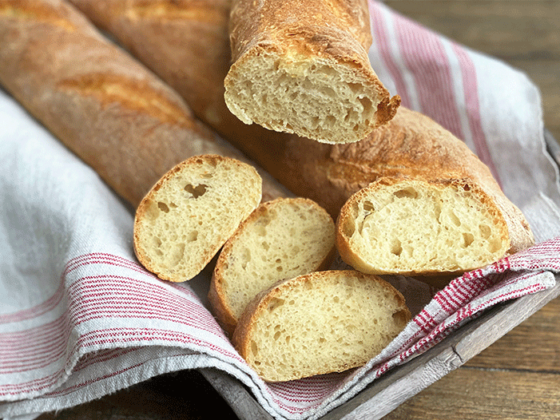 Anschnitt französische Baguette