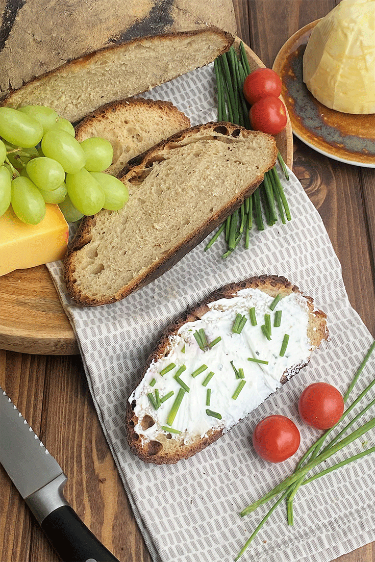 Anschnitt Feierabendbrot Brotzeit