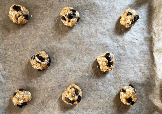 Chocolate Chip Cookies mit Haferflocken - Küchenmomente