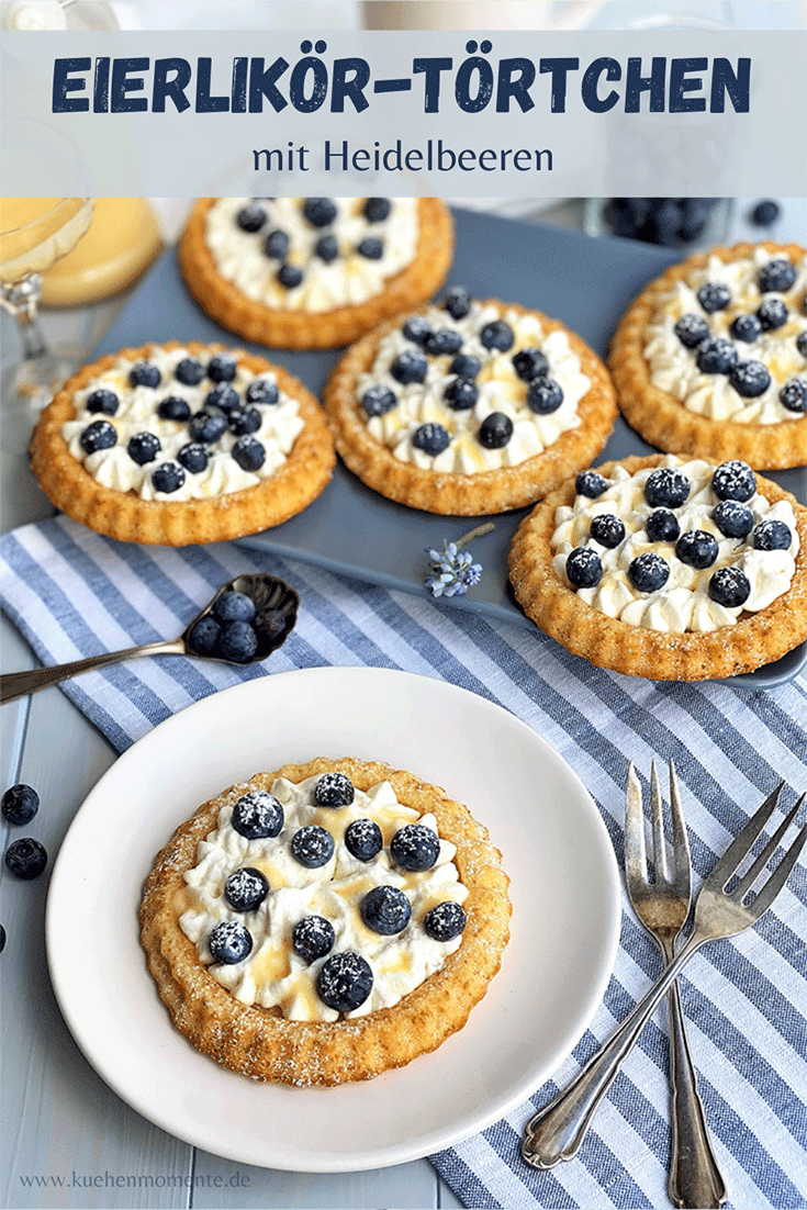 Eierlikör-Törtchen mit Heidelbeeren Pinterstpost