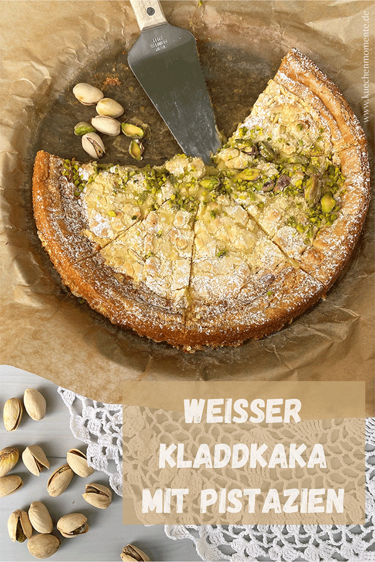 Weißer Kladdkaka Pinterestpost