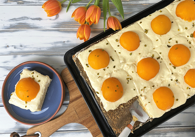 Anschnitt Spiegeleierkuchen