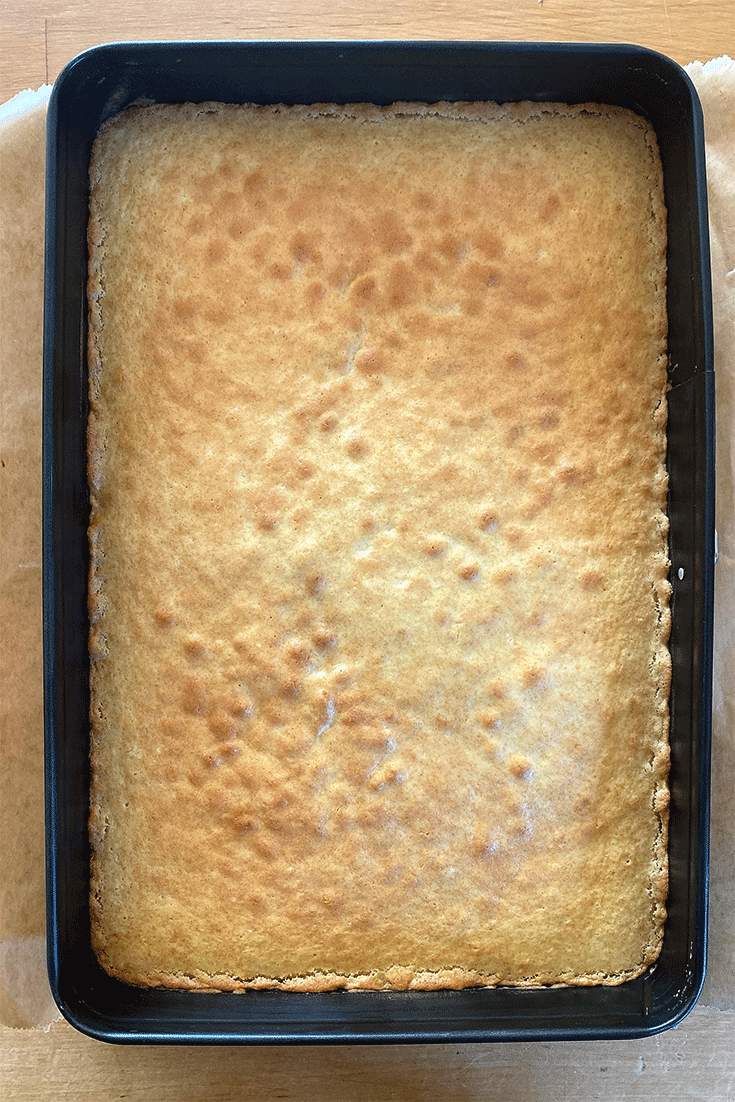 Boden für Spiegeleikuchen