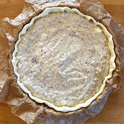 Oster-Reisfladen vor dem Backen