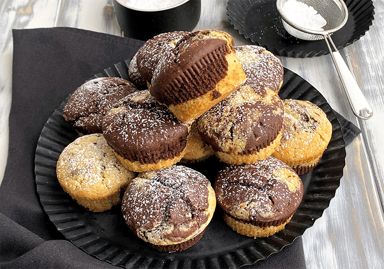 Marmorkuchen-Muffins