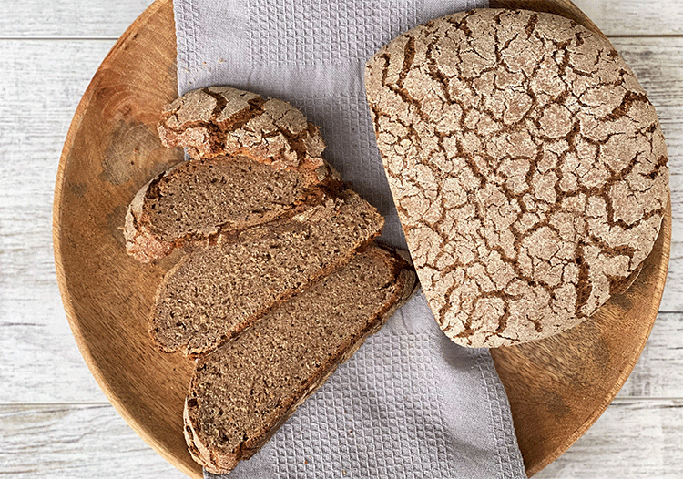 Anschnitt Roggenbrot Walliser Art