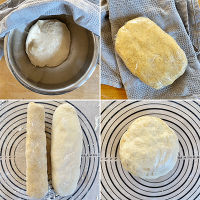 Zubereitung Teige Rhabarberschnecken