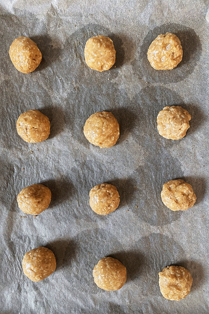 ANZAC-Kekse ungebacken